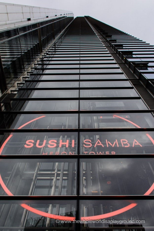 Sushi Samba, London: Sushi and Cocktails in the London sky! | The Whole