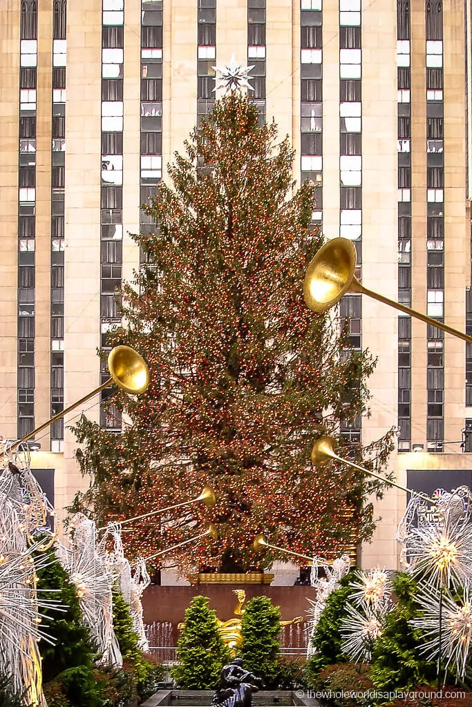 NYC Christmas Walking 5th Avenue from 59th Street to Rockefeller Center  (November 2021) 