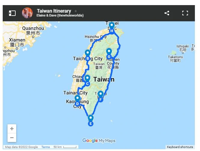 taiwan free and easy tour