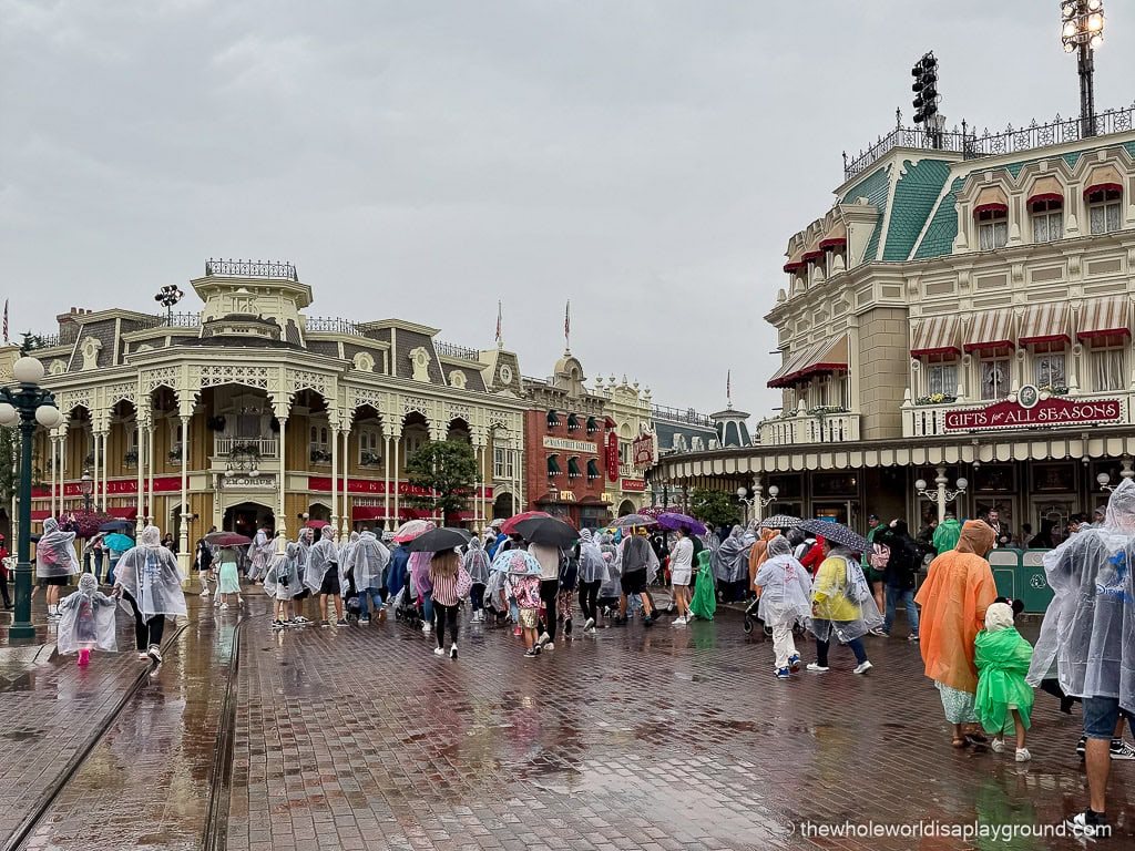 Disneyland Paris in the Rain